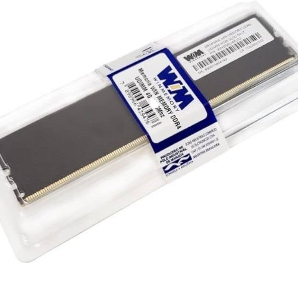 Memória WinMemory 4GB DDR4 2666MHz — embalagem do módulo de 4GB