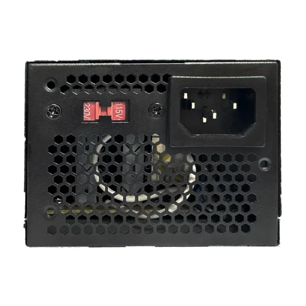 Fonte Bluecase BLU200-CMTFX TFX 200 W — entrada de energia e seletor de tensão