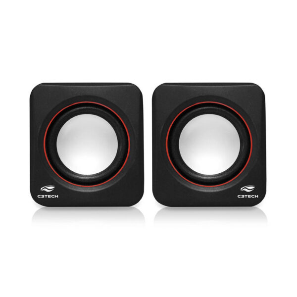 Caixa De Som C3tech Sp-301Bk 2.0 3W Rms Usb P2 Preto
