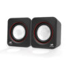 Caixa De Som C3tech Sp-301Bk 2.0 3W Rms Usb P2 Preto