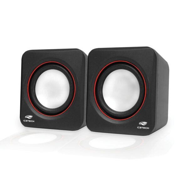 Caixa De Som C3tech Sp-301Bk 2.0 3W Rms Usb P2 Preto