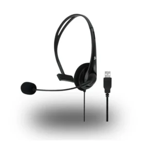 Headset Office 5+ 015-0101 Usb Monoauricular Com Microfone Preto