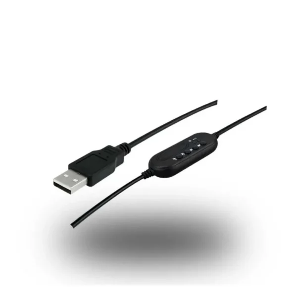 Headset Office 5+ 015-0101 Usb Monoauricular Com Microfone Preto