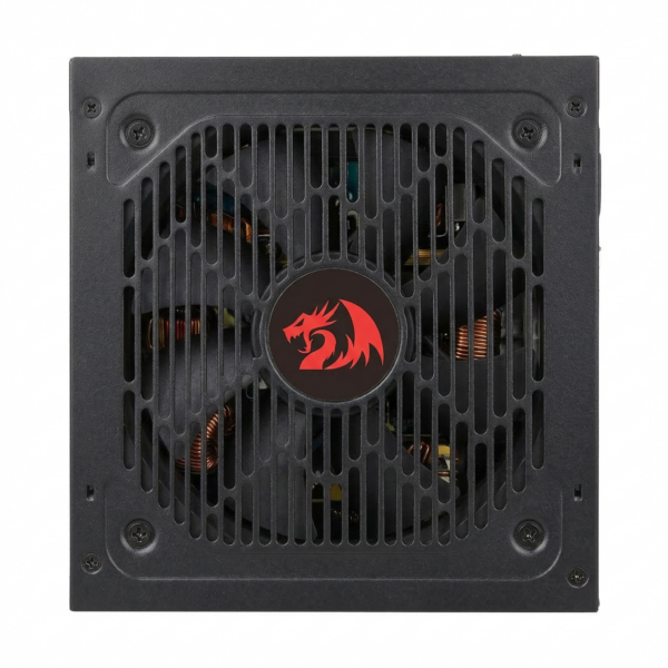 Fonte Redragon Charge FRC-750 preta — vista da ventoinha