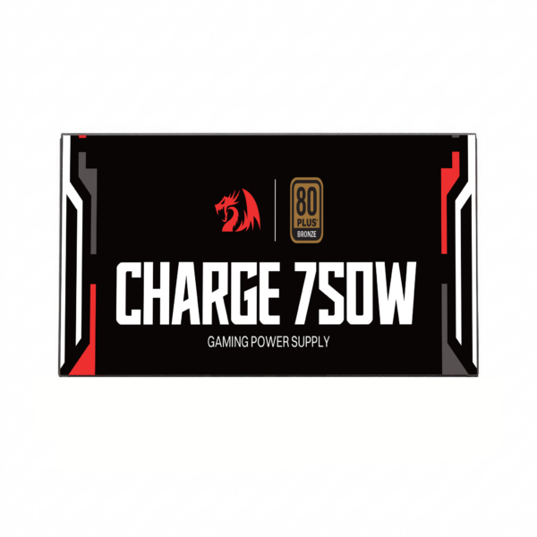 Fonte Redragon Charge FRC-750 preta — identificação lateral