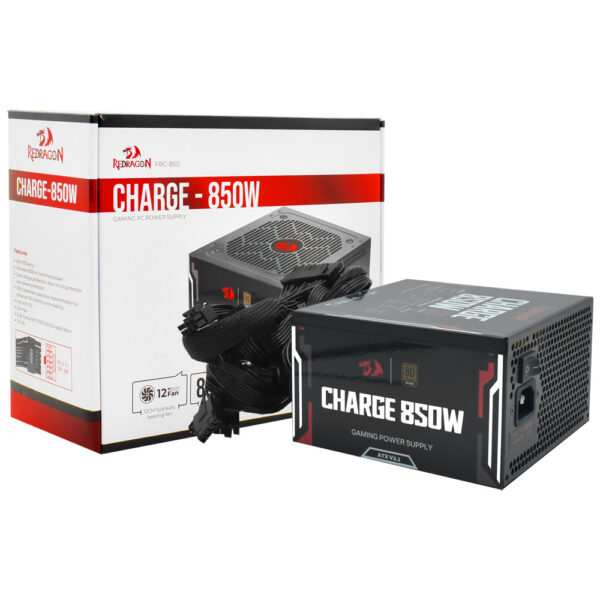 Redragon Charge FRC-850 850W — fonte com embalagem original