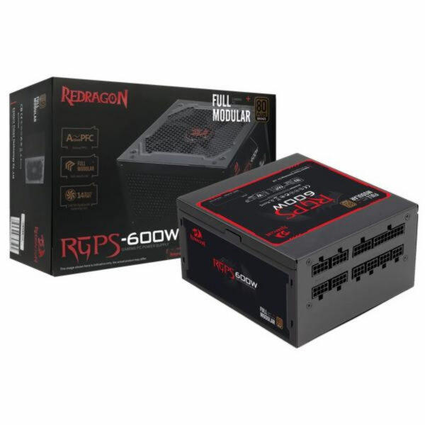 Redragon RGPS GC-PS003-1 600W — fonte com embalagem original