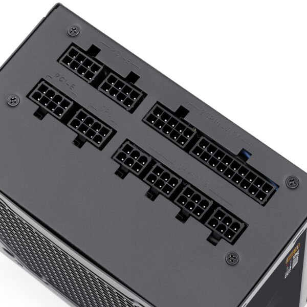 Fonte Redragon RGPS GC-PS003-1 600W preta — detalhe dos conectores modulares