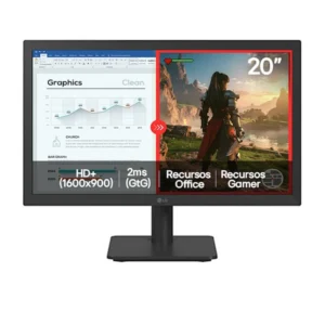 Monitor Lg 20U401a-B 19.5 Hd 60Hz Hdmi Vga Preto
