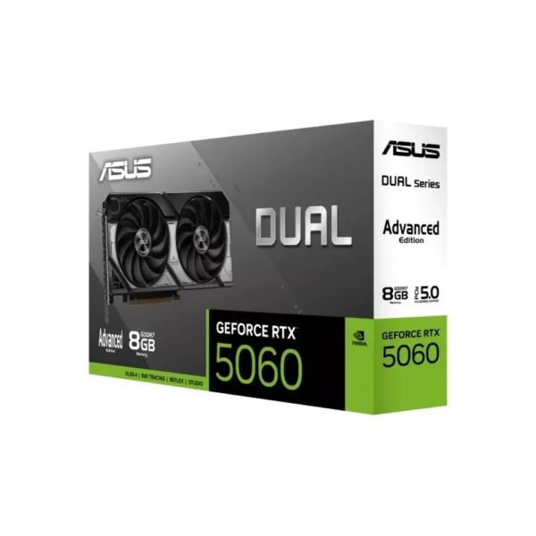 Placa De Vídeo Asus Dual Geforce Rtx 5060 8Gb Gddr7 128-Bit Dlss 4