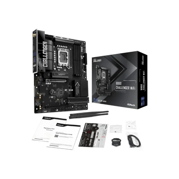 Placa Mãe Asrock B860 Challenger Wifi Lga 1851 Ddr5 Pcie 5.0 Wi-Fi 7 Atx