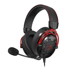 Headset Redragon Diomedes H388 Preto — vista principal com microfone