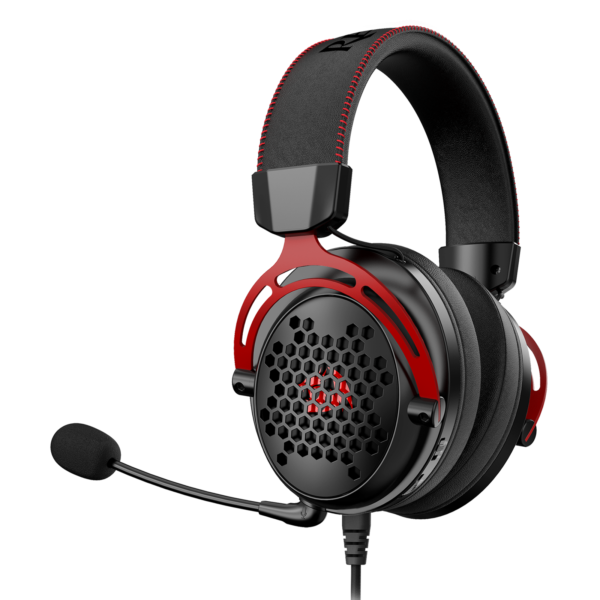 Headset Redragon Diomedes H388 Preto — vista em perspectiva
