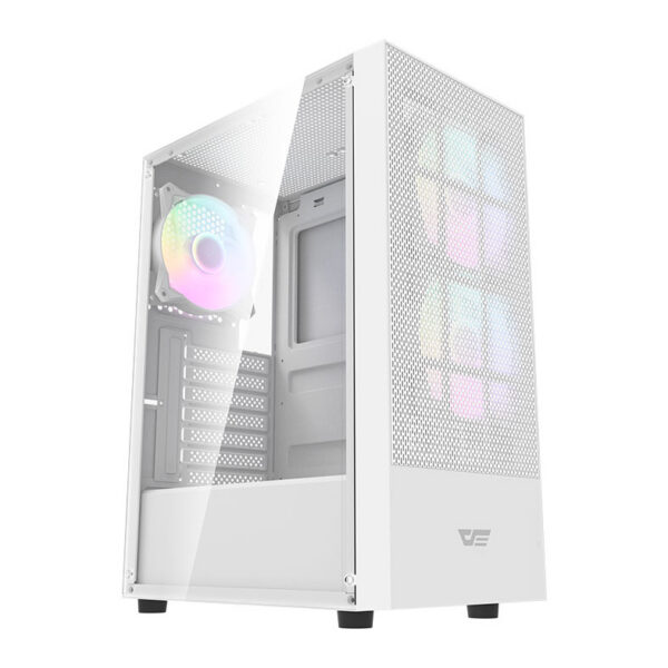 Gabinete Aigo Darkflash A290 Mesh Branco — vista principal em perspectiva