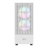 Gabinete Aigo Darkflash A290 Mesh Branco — painel frontal mesh