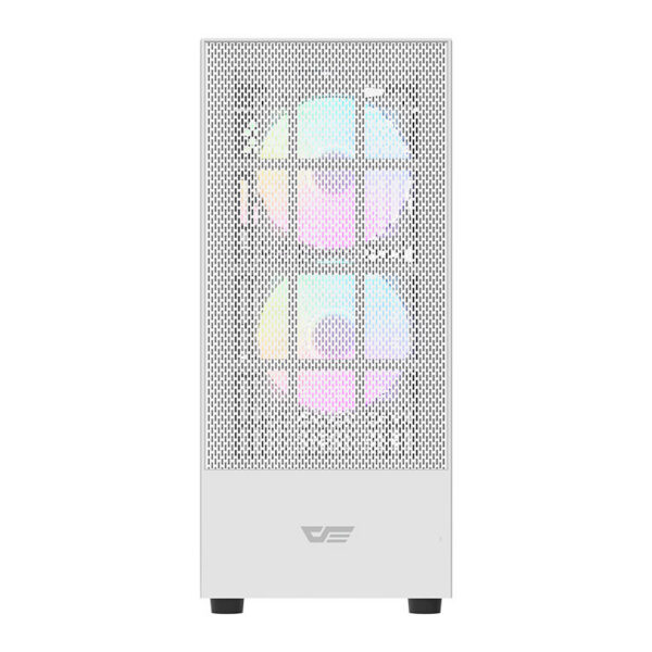 Gabinete Aigo Darkflash A290 Mesh Branco — painel frontal mesh