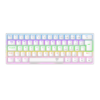Teclado T-Dagger Arena Pro Branco Switch Marrom — vista superior do layout ABNT2