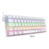 Teclado T-Dagger Arena Pro Branco Switch Marrom — teclado, cabo e receptor