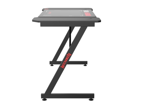 Mesa Gamer Redragon GD-1102E-S — vista lateral da estrutura em Z