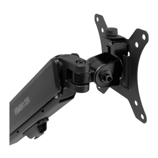 Suporte Zinnia Nimbo 210 Preto — detalhe da articulação e placa VESA