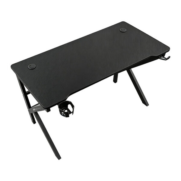 Mesa Gamer R8 Zion 120 cm Preta — vista superior do tampo