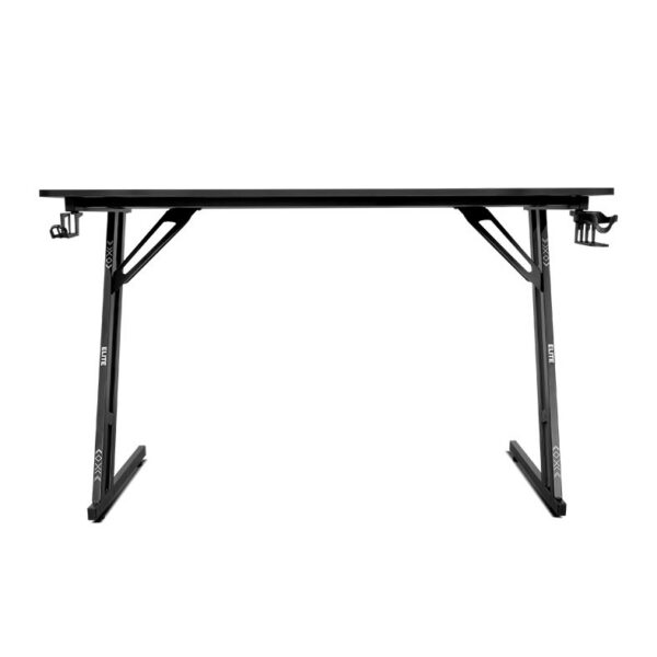 Mesa Gamer Weishi Elite 120 cm Preta — vista frontal da estrutura