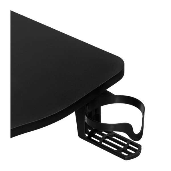 Mesa Gamer Weishi Elite 120 cm Preta — detalhe do porta-copos