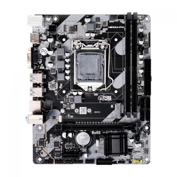 Placa-mãe Pure Power H310M-PW PP-MB-I310MD4 — vista da placa