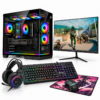 PC Gamer Kalkan Saga RGB com faixa de iluminação na base